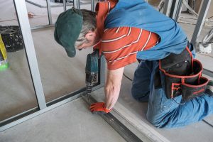 Stud wall framing installation