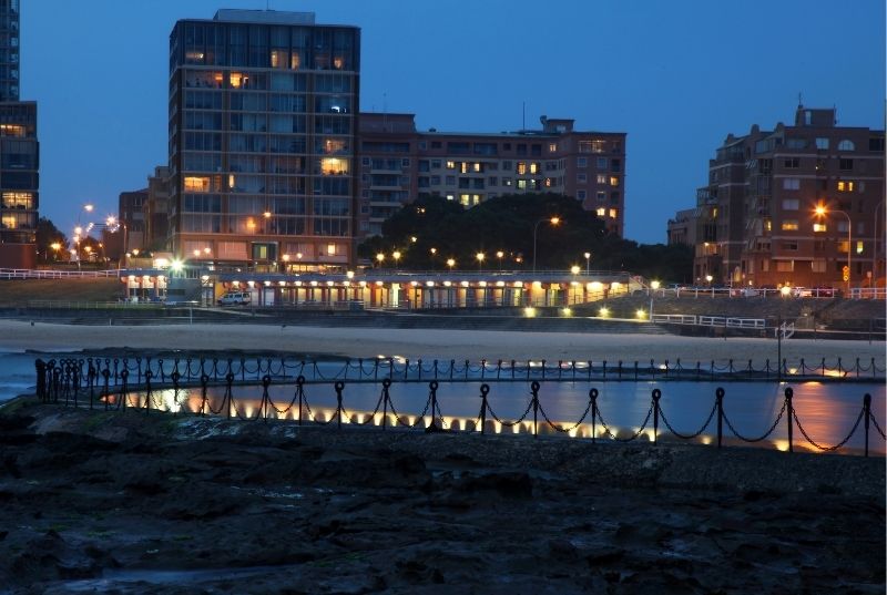 Newcastle night view of the city